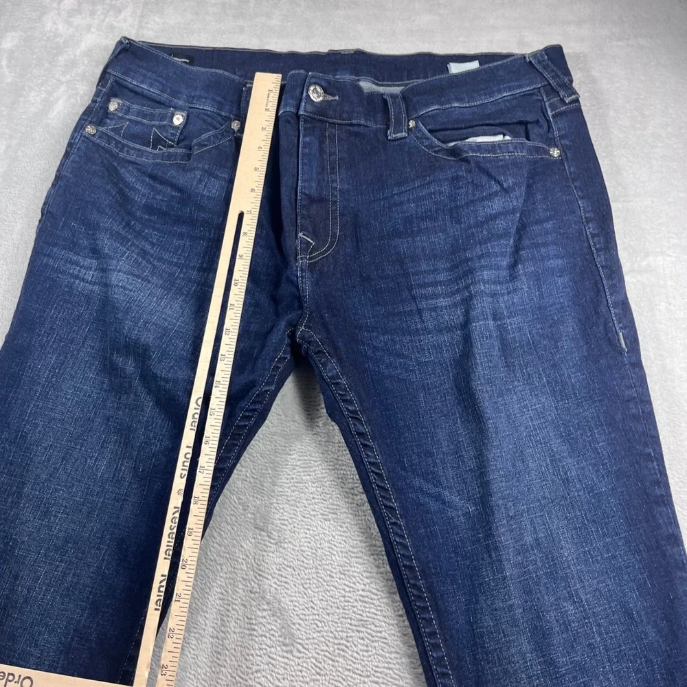 True Religion Rocco Relaxed Skinny Jeans Mens 42 Dark Wash Indigo Denim